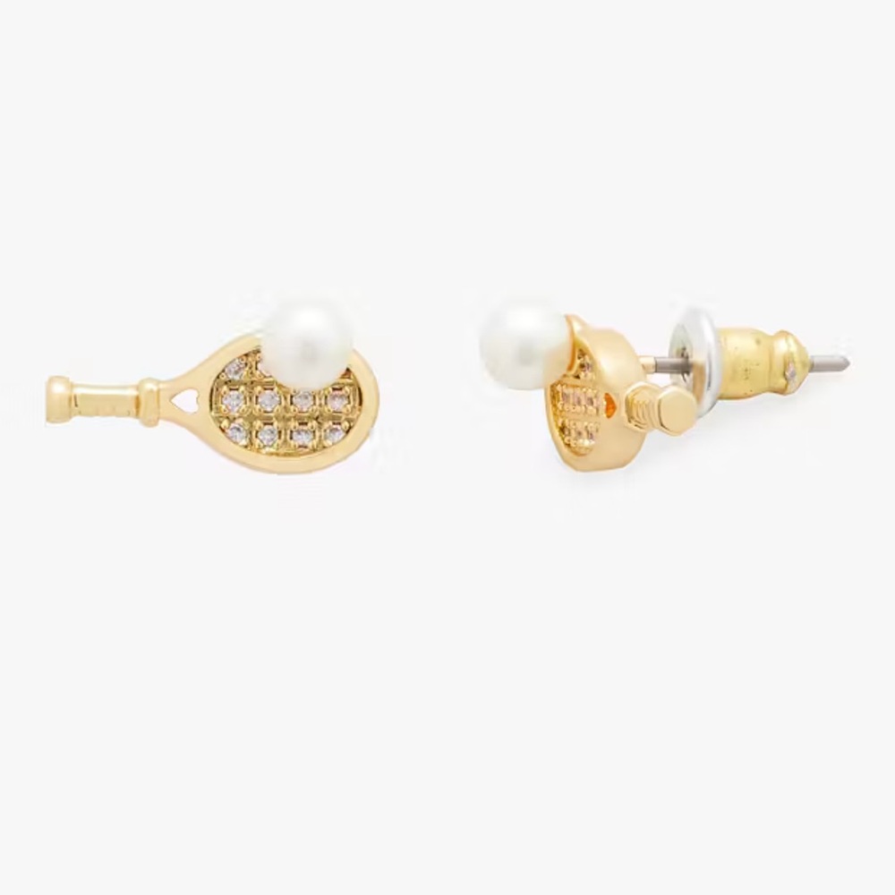 Kate Spade Queen Of The Court Tennis Stud Earrings - Picture 6 of 6
